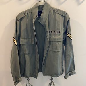 Rails military jacket green